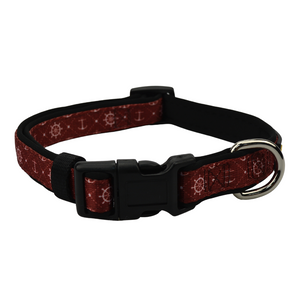 Red Sailor Dog Collar - Pebblina